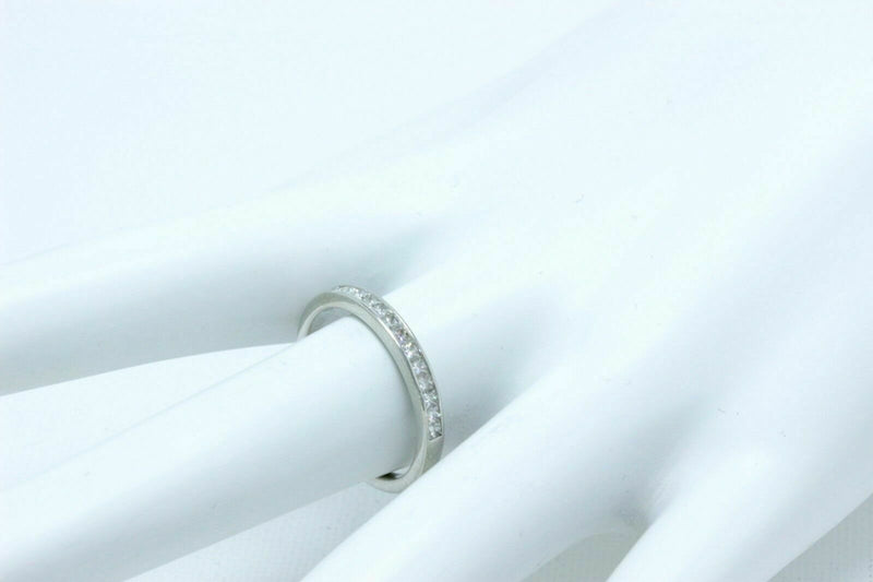 Tiffany & Co Square Cut Diamond Wedding Band Ring Platinum 2.6mm $3,900 Retail