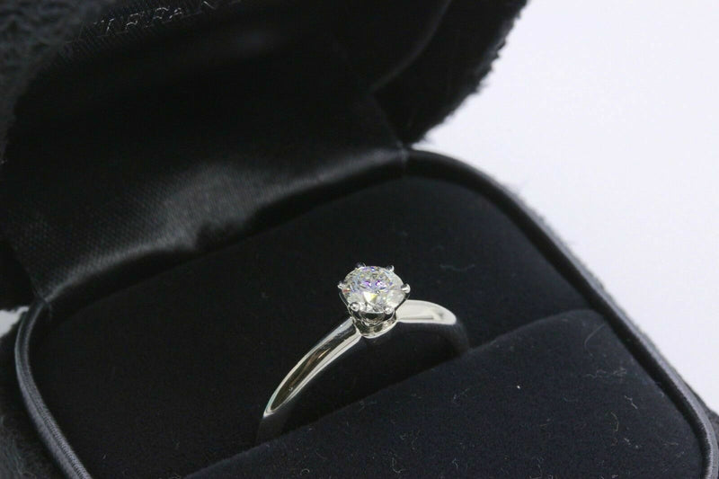 Tiffany & Co Platinum Diamond Engagement Ring Round 0.40 ct I VVS2 $4000 Retail