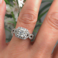 Neil Lane Diamond Engagement Ring 1.46 tcw 14k White Gold $12,000 Retail
