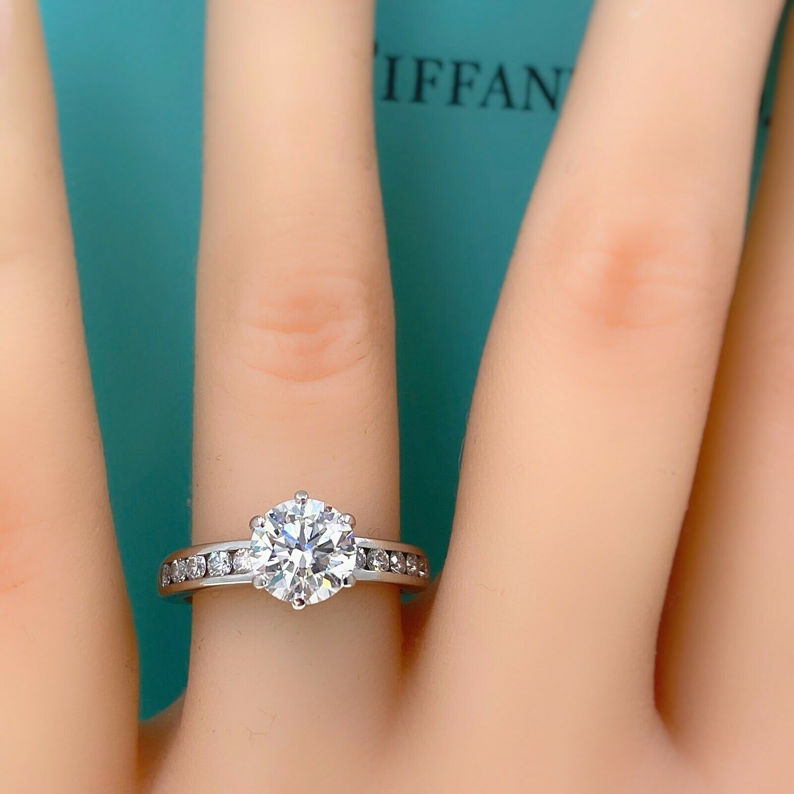 Tiffany channel set diamond ring Clearance