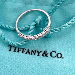 Tiffany & Co. Forever Half Circle Diamond Band Platinum 2.2 MM