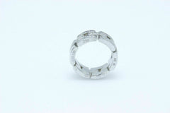 Cartier Maillon Panther 3 Row Diamond Wedding Band Ring 18k White Gold $8,750