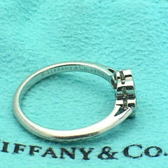 Tiffany & Co Diamond Flower Ring Bezel Set Rounds 0.30 tcw F VVS in Platinum