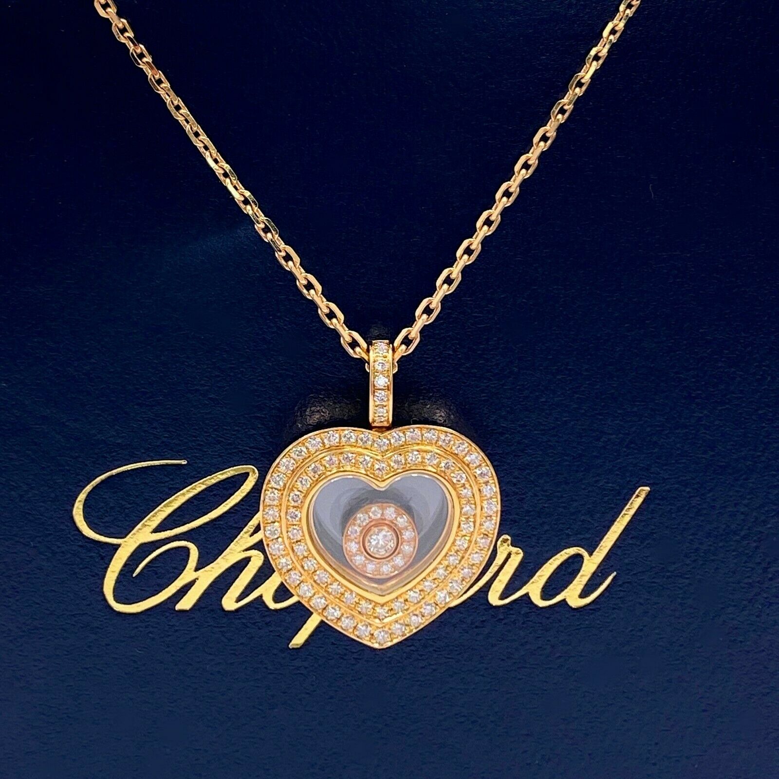 Happy Diamonds 18K White Gold Heart Pendant Necklace