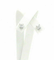 Celebration Princess Diamond Stud Earrings 0.98 tcw 18k White Gold $6,000 Retail